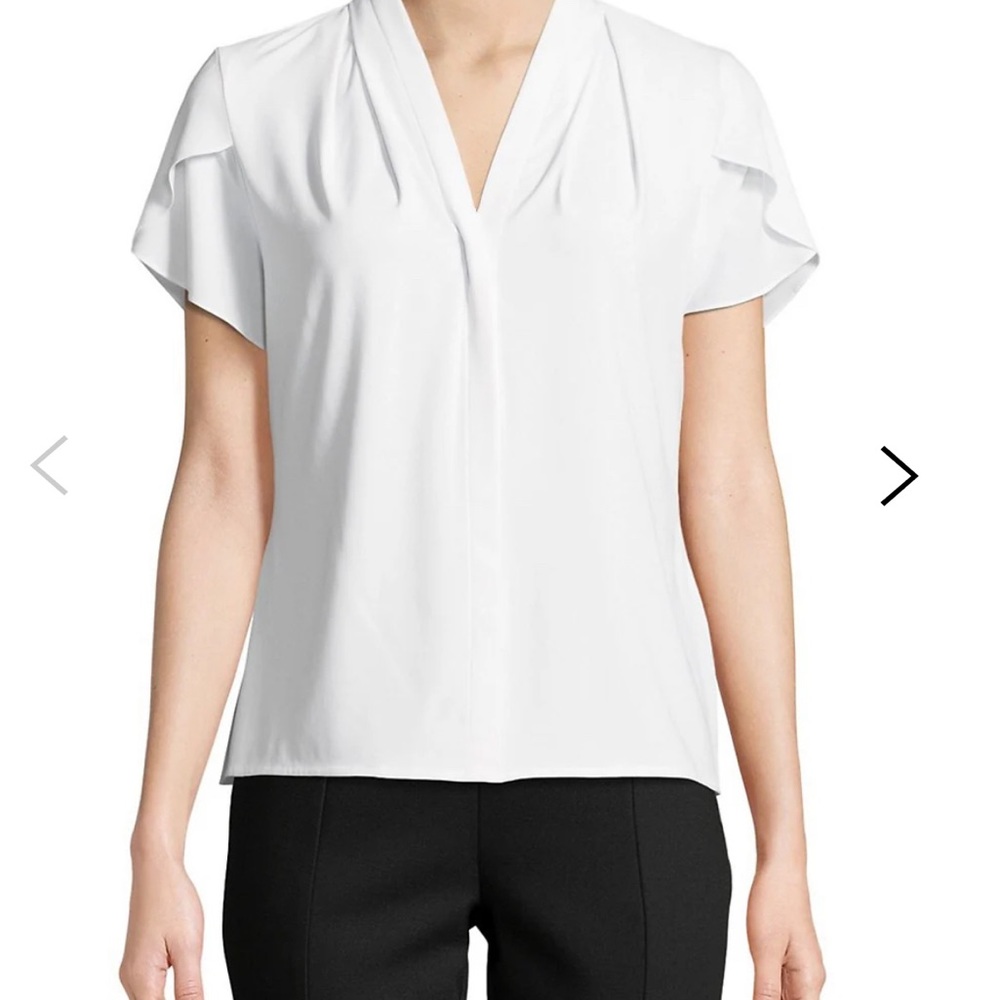 CALVIN KLEIN | S | NWOT White Blouse